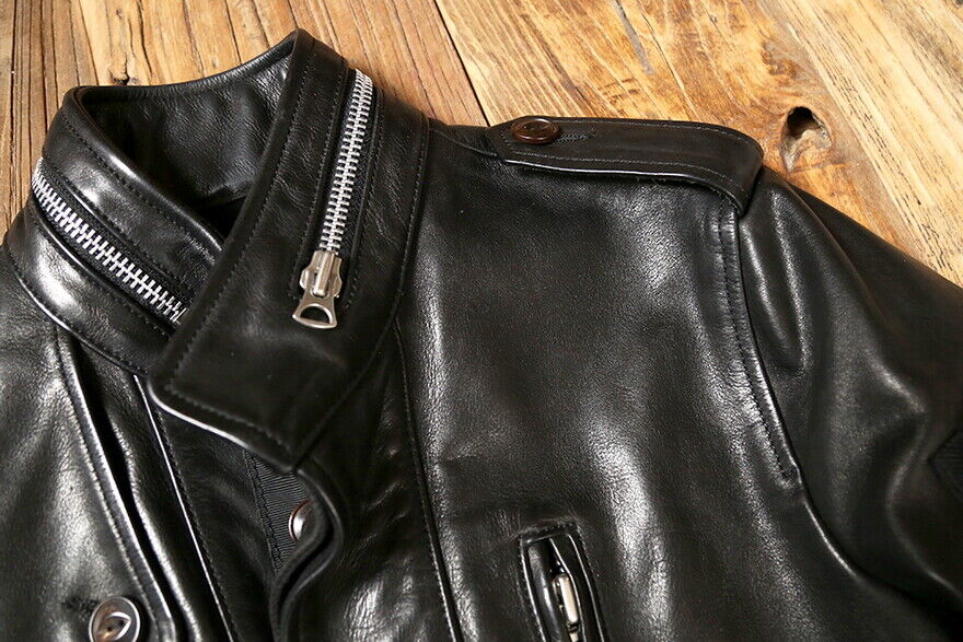 Men's Cowhide Retro M65 Military 80s Jacket Tanned Cow Leather Army Coat