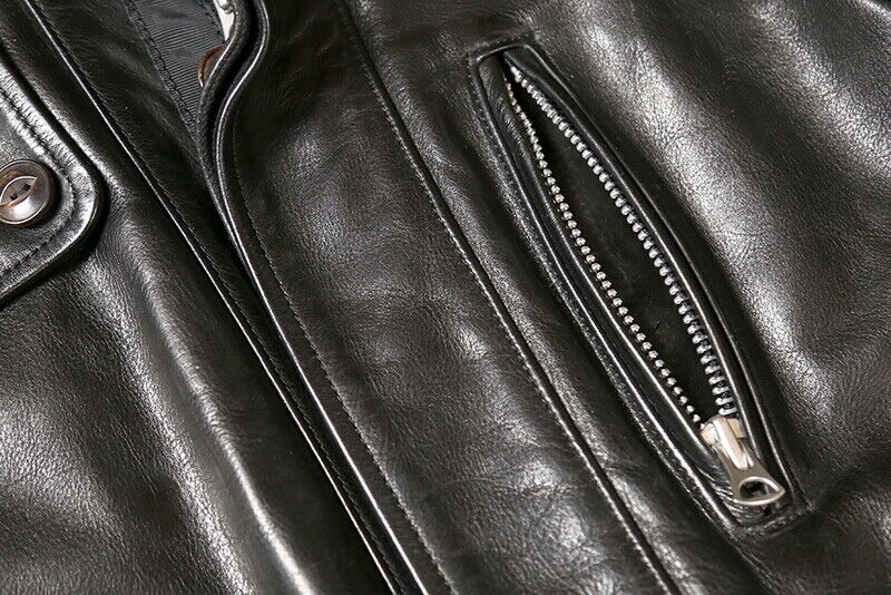 Men's Cowhide Retro M65 Military 80s Jacket Tanned Cow Leather Army Coat