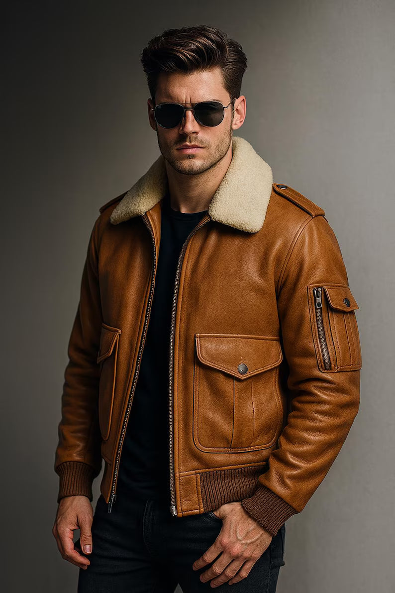 MEN LEATHER JACKET
